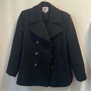 Black Old Navy Peacoat